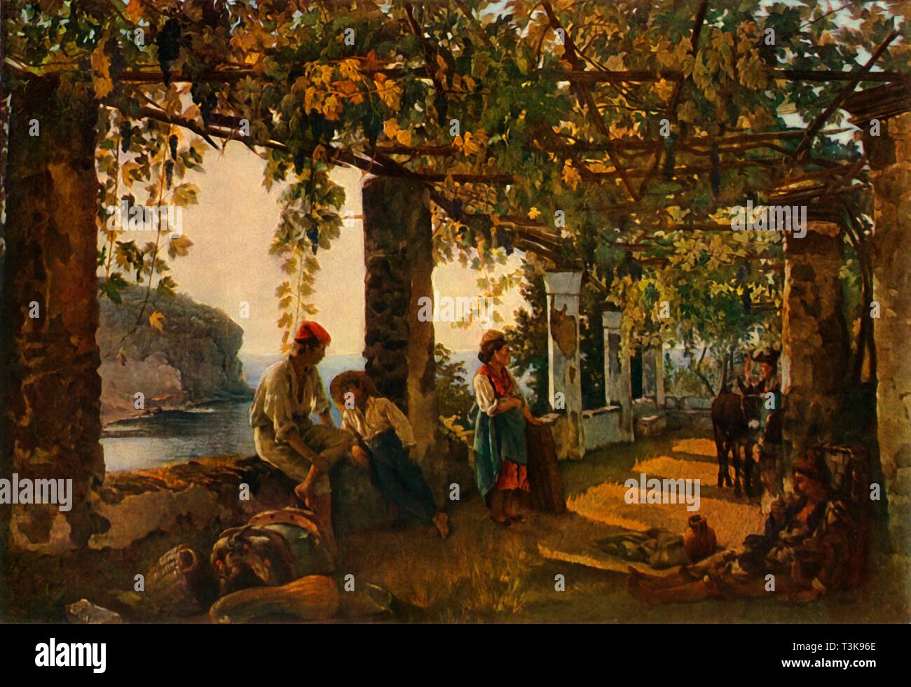 " Una terrazza sul mare-riva - una variazione', 1828, (1965). Creatore: Sil'vestr Shchedrin. Foto Stock