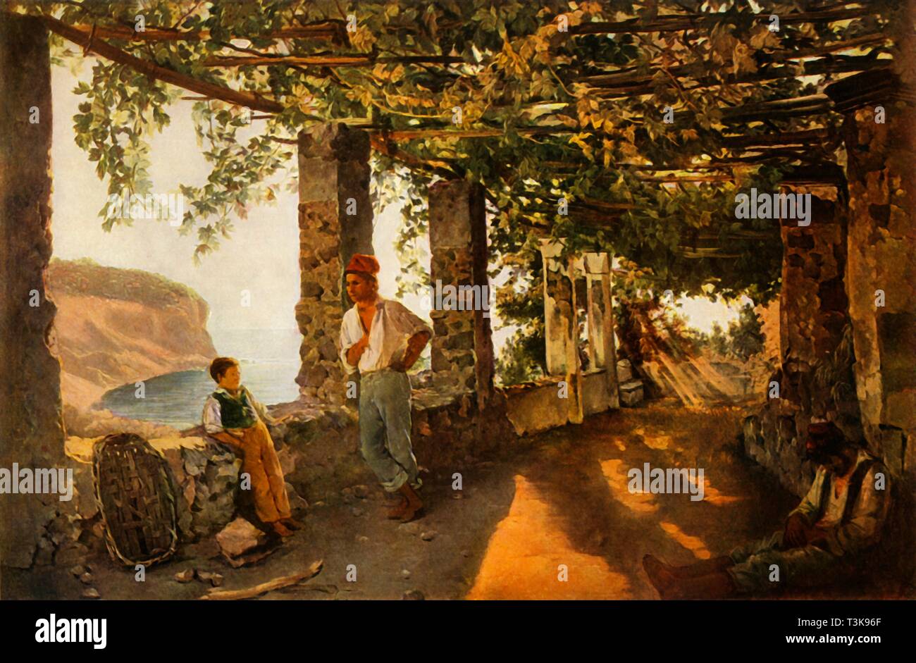 " Una terrazza sul mare-shore", 1828, (1965). Creatore: Sil'vestr Shchedrin. Foto Stock