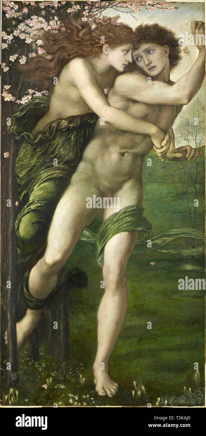 Phyllis e Demophoön, 1870. Creatore: Burne-Jones, Sir Edward Coley (1833-1898). Foto Stock