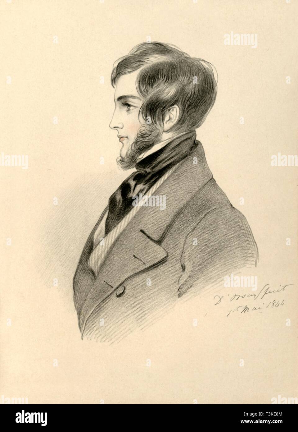 'Frank Sheridan', 1844. Autore: Richard James Lane. Foto Stock