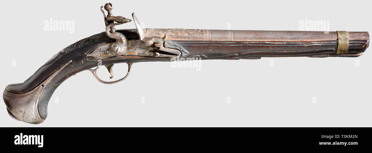 Piccole armi, pistole, flintlock pistola, Impero Ottomano, ottomani, 1800, Additional-Rights-Clearance-Info-Not-Available Foto Stock