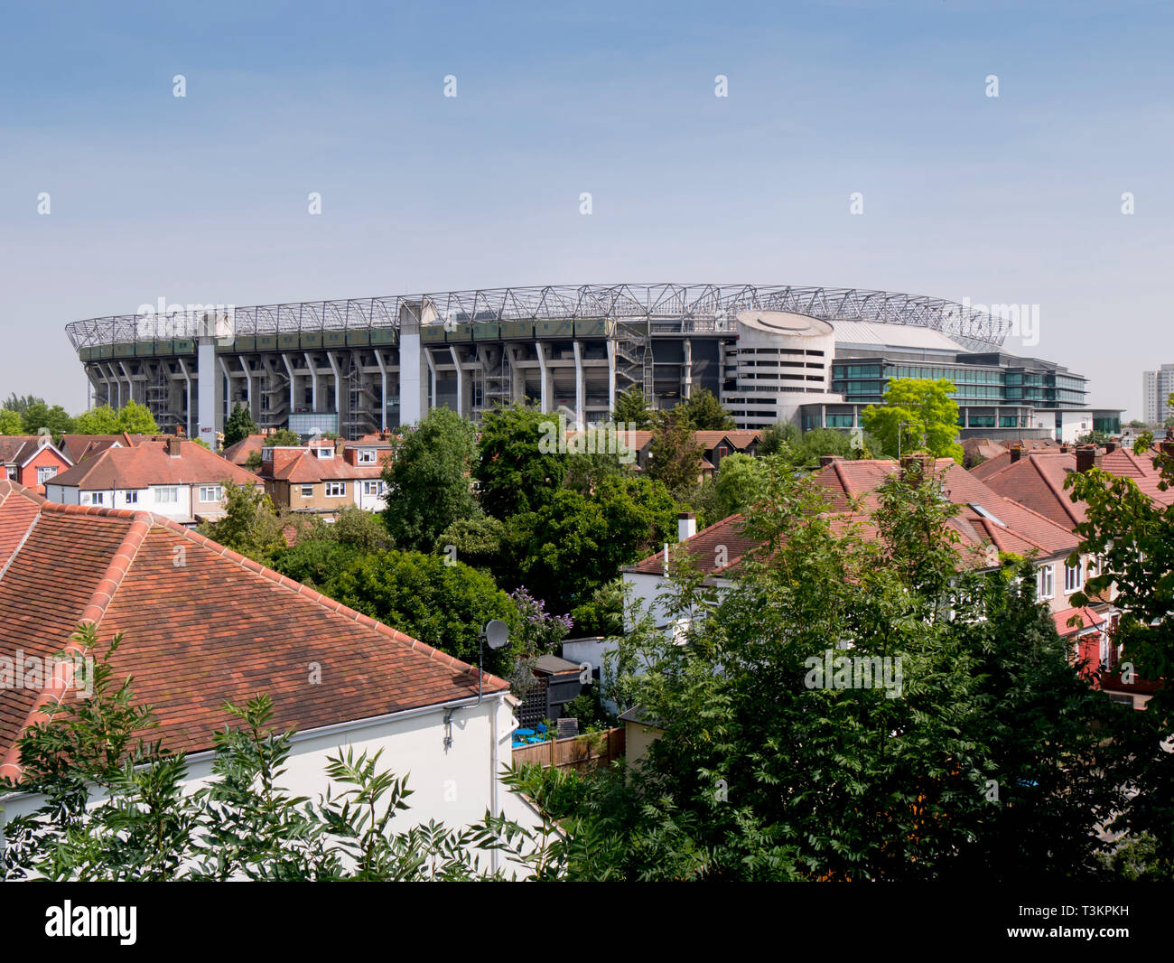 Regno Unito, Inghilterra, Londra Twickenham Rugby Stadium Foto Stock