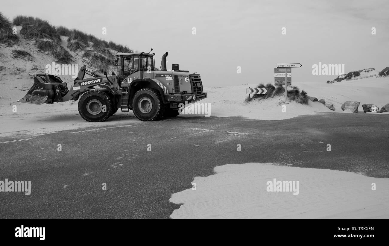 Berck-Plage, Hauts de France, Francia Foto Stock