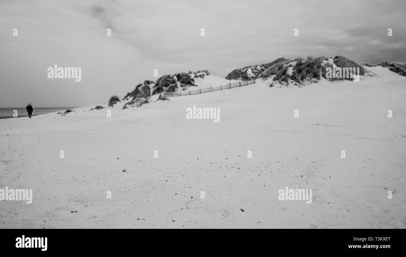 Berck-Plage, Hauts de France, Francia Foto Stock