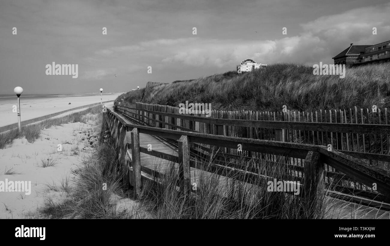 Berck-Plage, Hauts de France, Francia Foto Stock