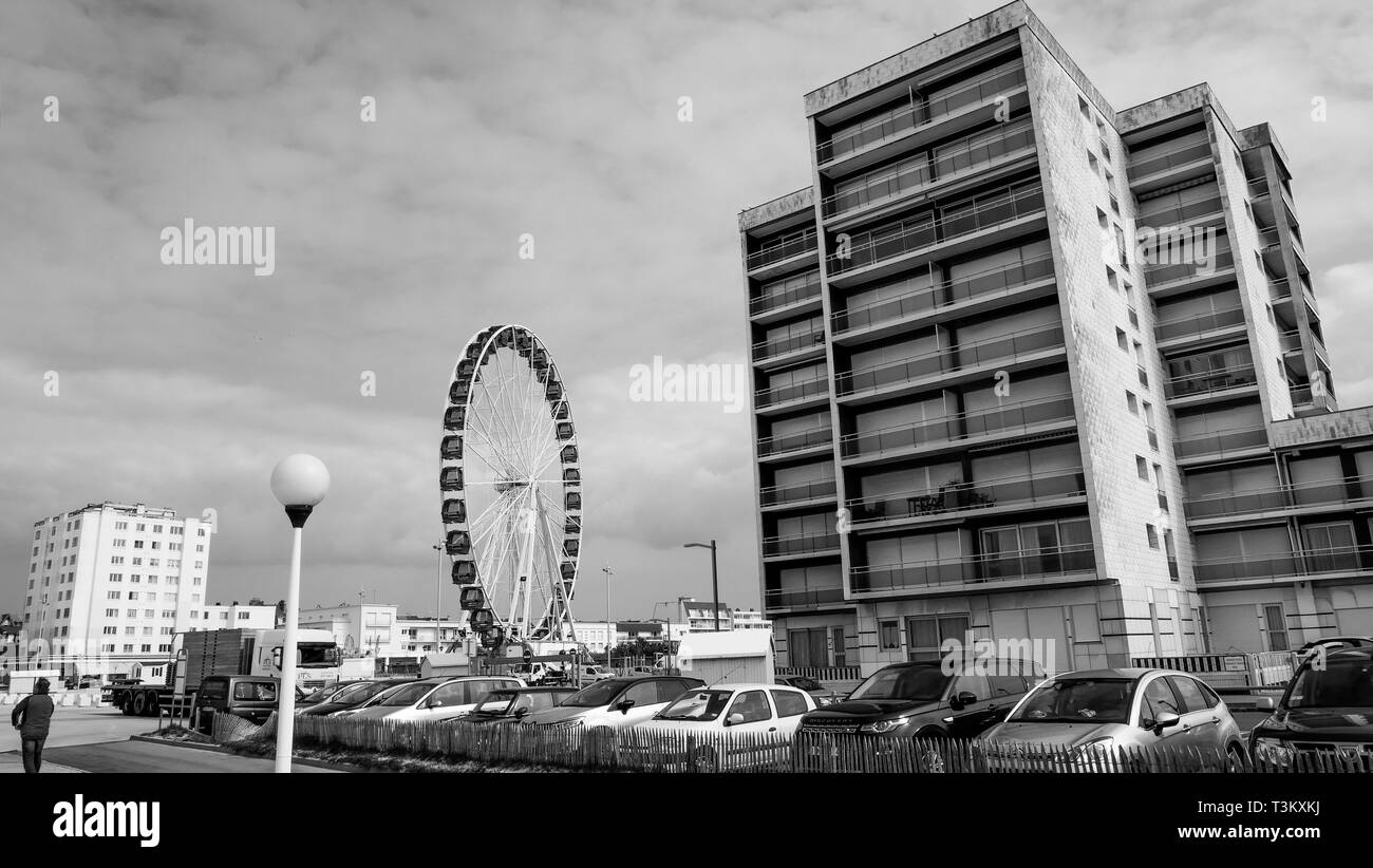 Berck-Plage, Hauts de France, Francia Foto Stock
