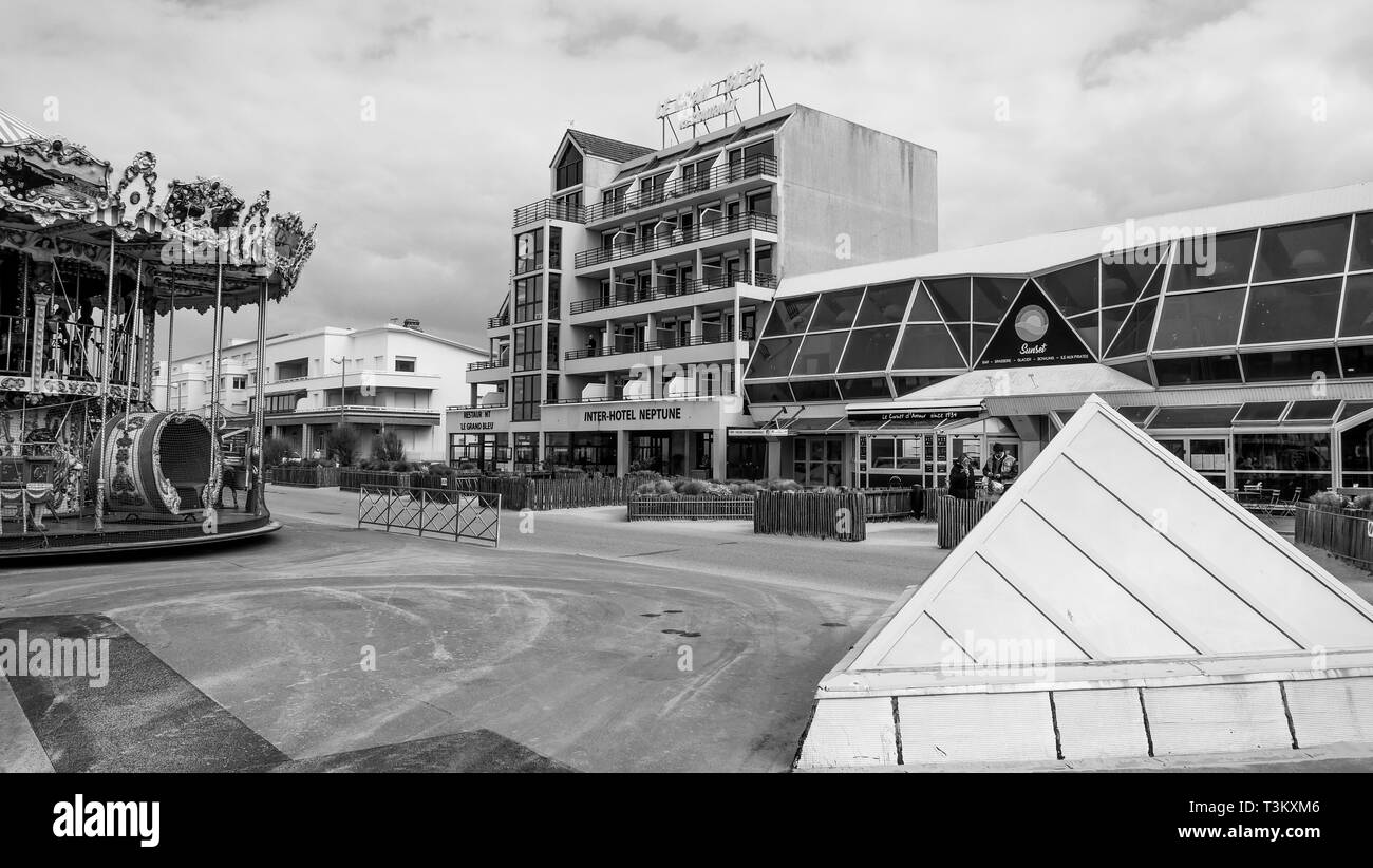 Berck-Plage, Hauts de France, Francia Foto Stock