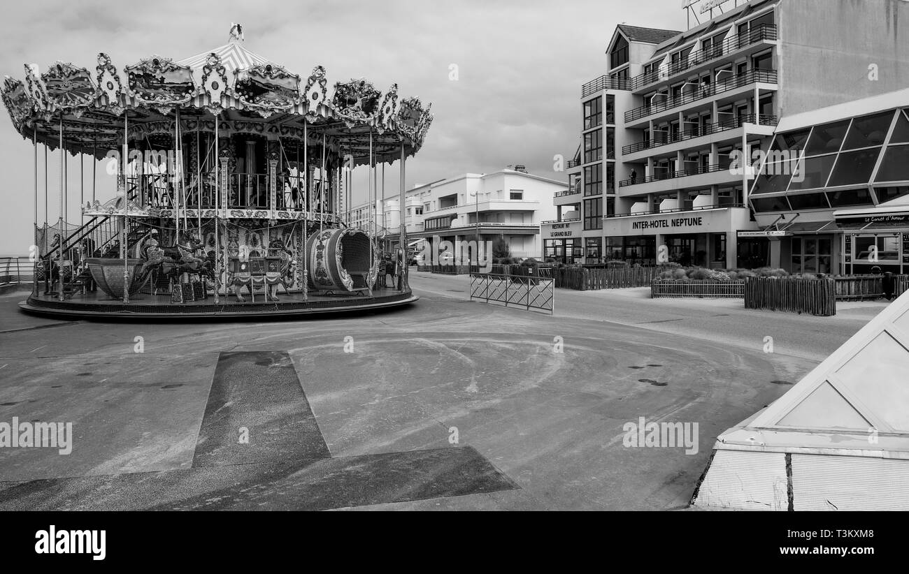 Berck-Plage, Hauts de France, Francia Foto Stock