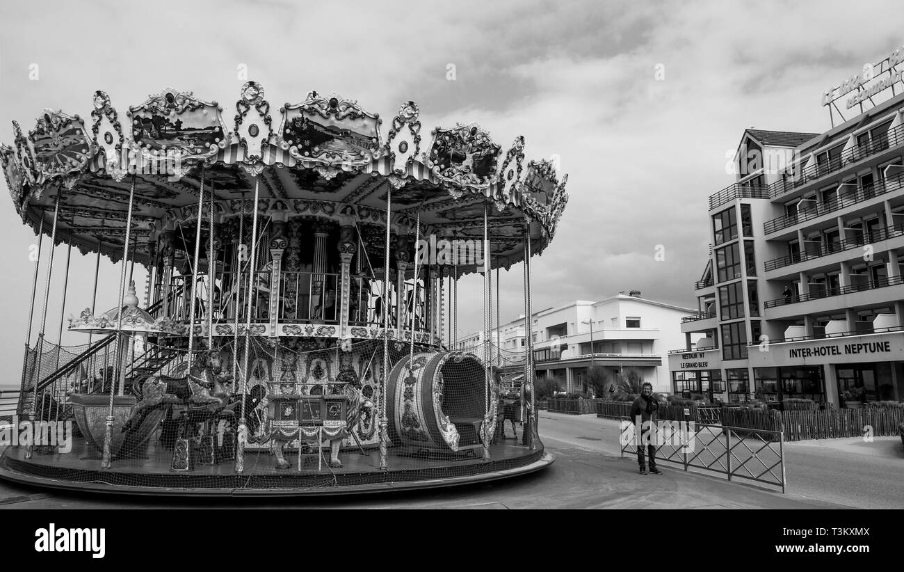Berck-Plage, Hauts de France, Francia Foto Stock