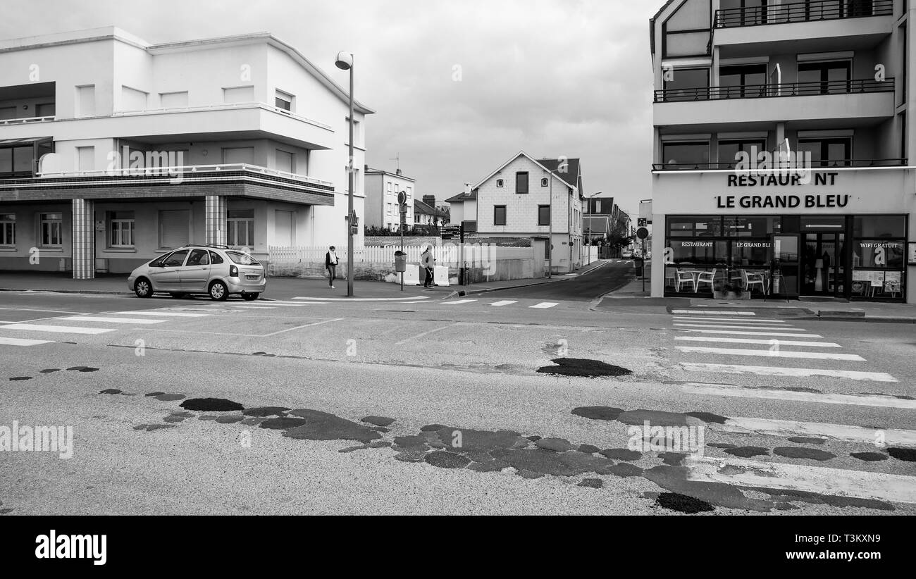 Berck-Plage, Hauts de France, Francia Foto Stock