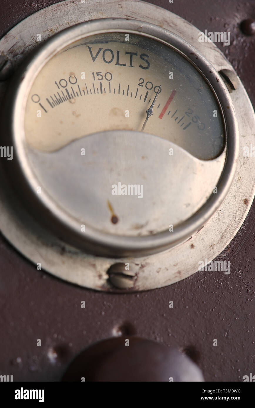 Comporre il numero indicante un vintage alimentazione, close-up Foto Stock