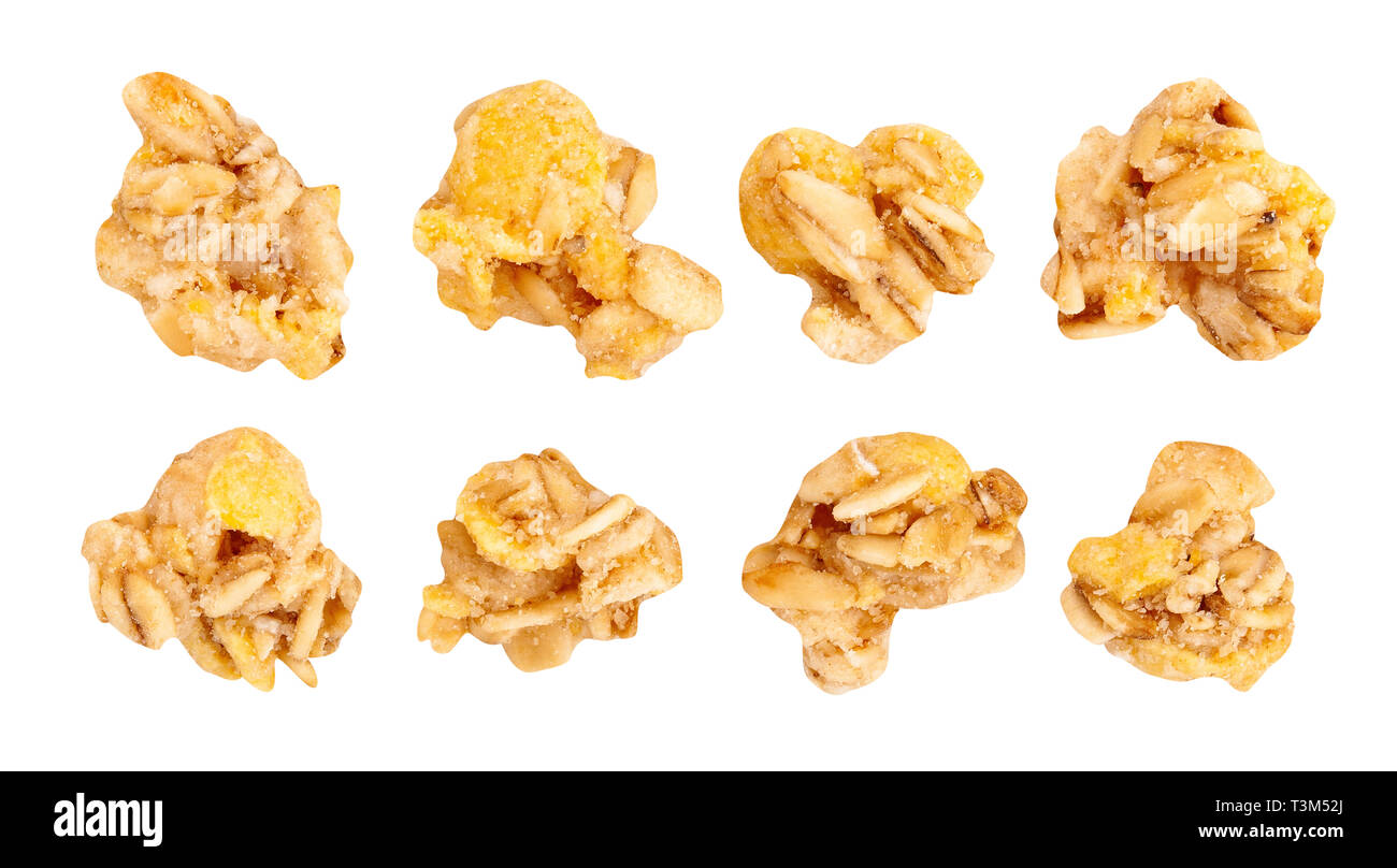 Percorso di muesli isolato Foto Stock