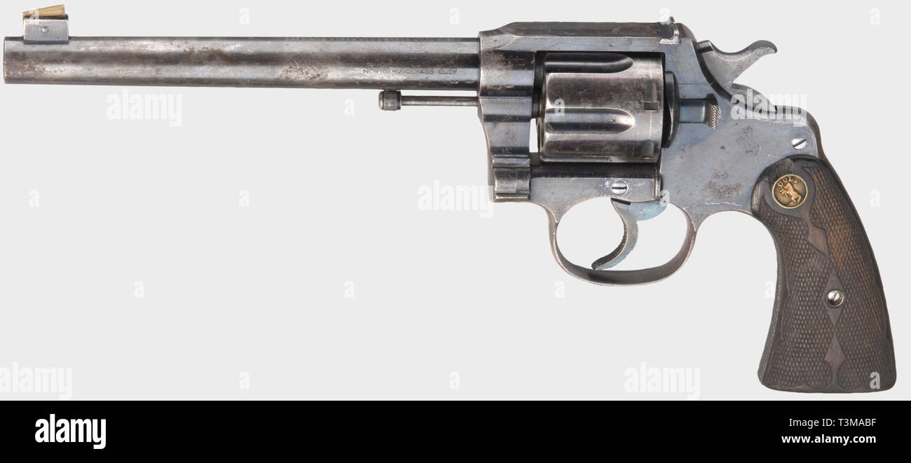 Armi di piccolo calibro, revolver Colt nuovo servizio, calibro .455, Additional-Rights-Clearance-Info-Not-Available Foto Stock