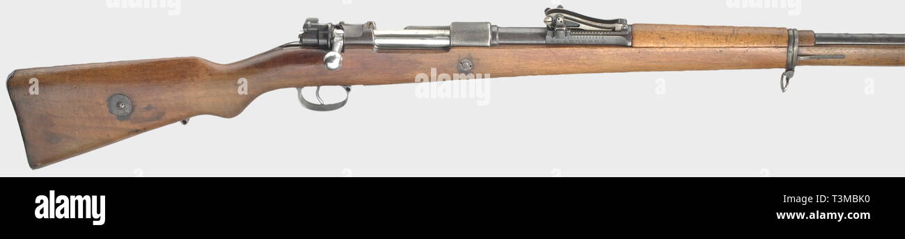 Armi di servizio, Germania fino al 1945, il fucile da cecchino, calibro 8,15 x 46 R, numero 7182, Editorial-Use-solo Foto Stock Armi di servizio, Germania fino al 1945, il fucile da cecchino, calibro 8,15 x 46 R, numero 7182, Editorial-Use-solo Foto Stock