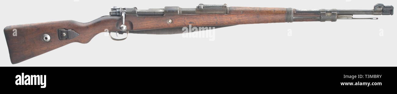 Armi di servizio, Germania fino al 1945, carabina K 98 K, Codice 42 - 1939, Air Force, calibro 8 x 57, numero 8806k, Editorial-Use-solo Foto Stock