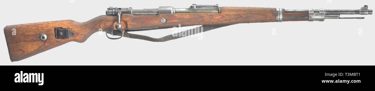 Armi di servizio, Germania fino al 1945, carabina K 98 K, codice 237 - 1939, Marina, calibro 8 x 57, numero 2669b, Editorial-Use-solo Foto Stock