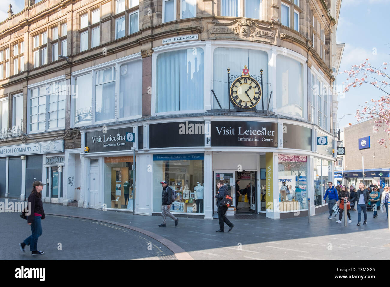 Visitare Leicester centro informazioni turistiche in Gallowtree Gate, Leicester, Regno Unito Foto Stock