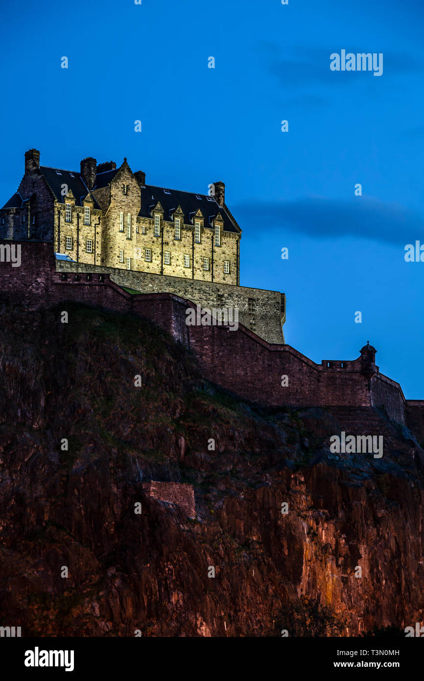 Il Castello di Edimburgo, Scozia, Regno Unito Foto Stock