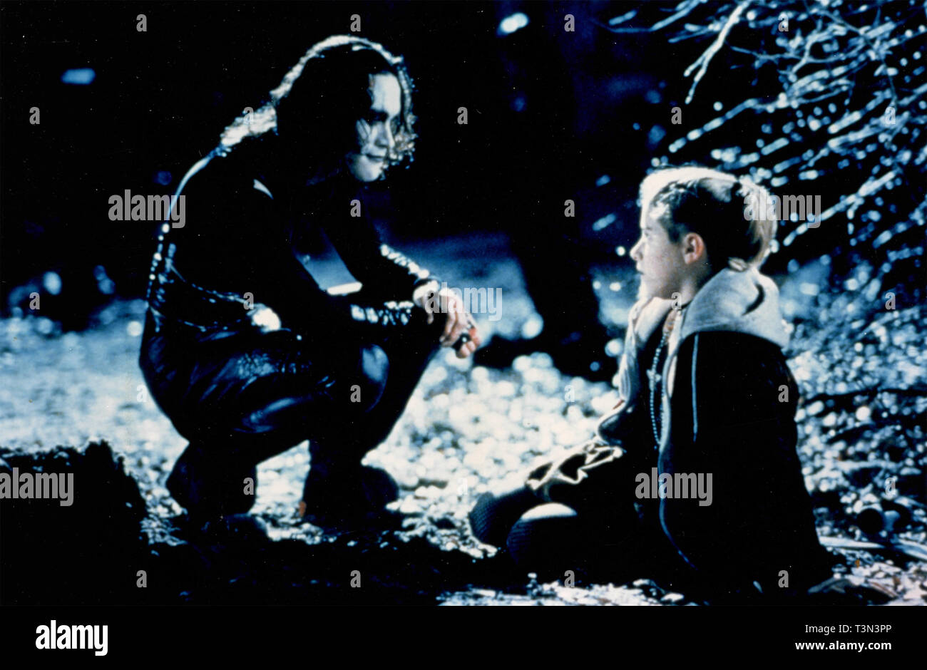 Attore Brandon Lee nel film Il Corvo, 1990s Foto Stock