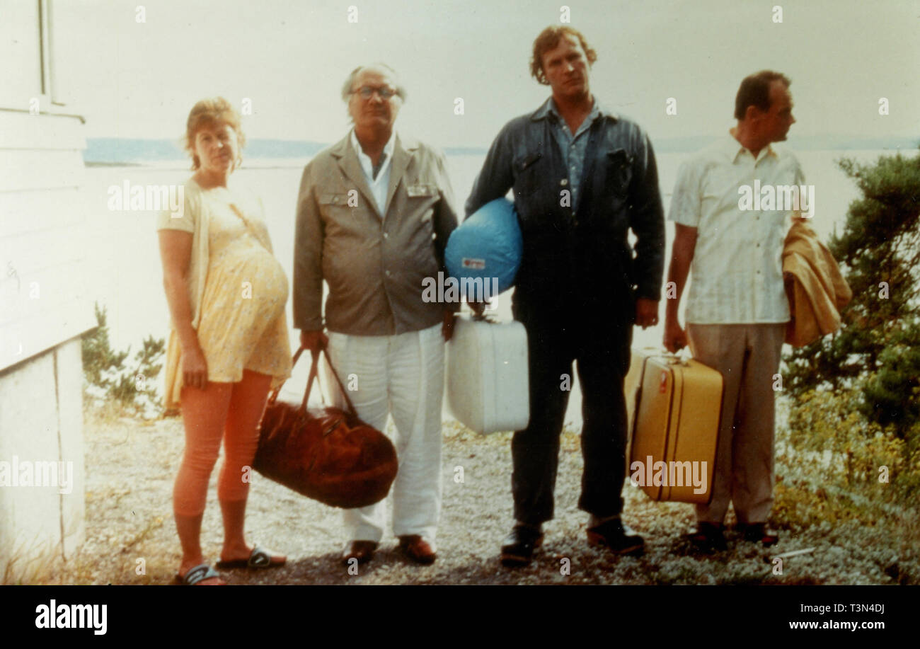 Attori norvegesi Sven Nordin e Per Christian Ellefsen nel filmato in vendita, 2001 Foto Stock