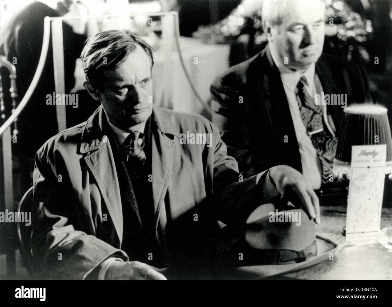 Attori Adrian Dunbar e Ned Beatty nel film ascolta la mia canzone, 1991 Foto Stock