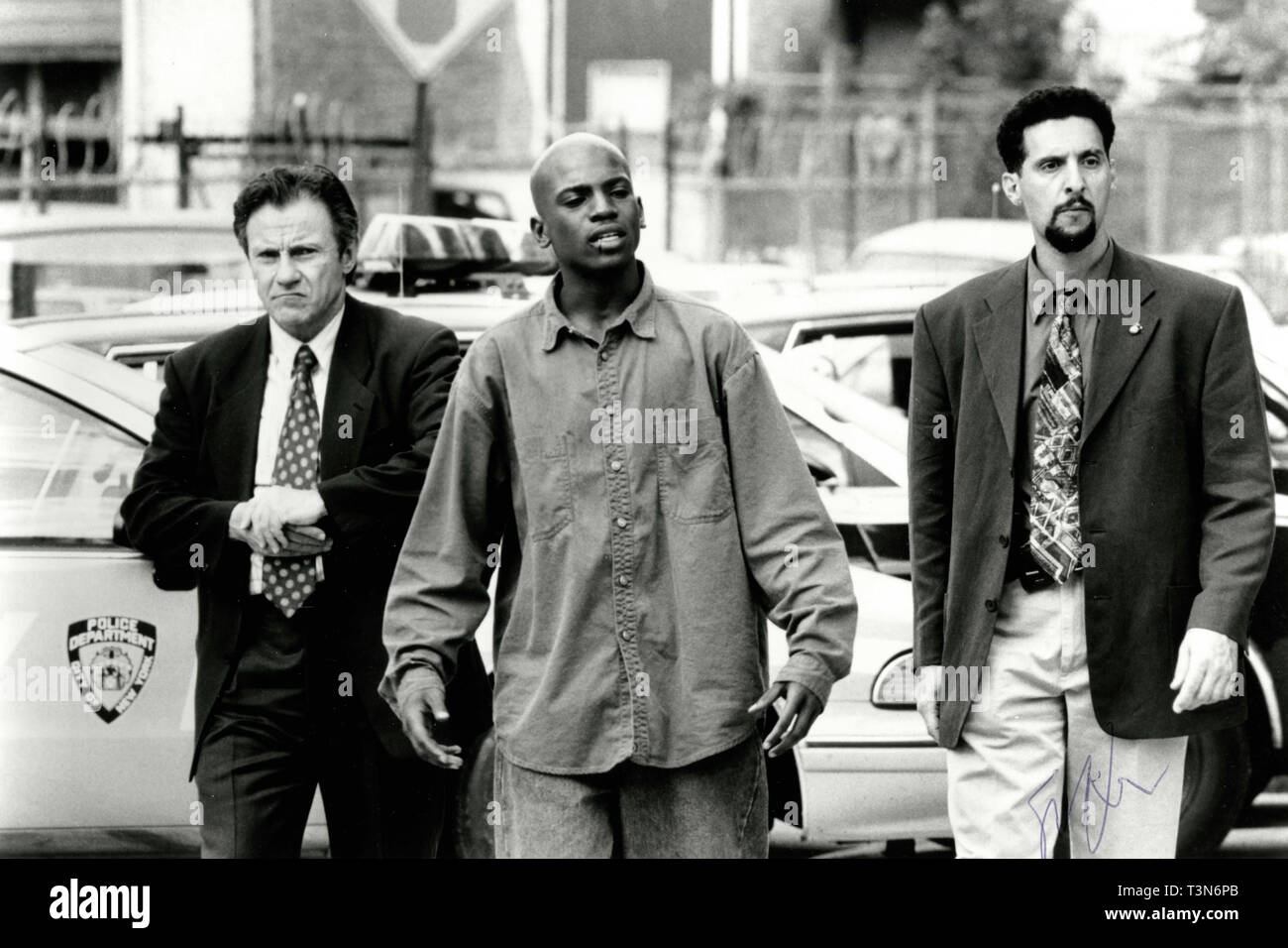 Harvey Keitel, Mekhi Phifer e John Turturro nel film Clockers, 1995 Foto Stock