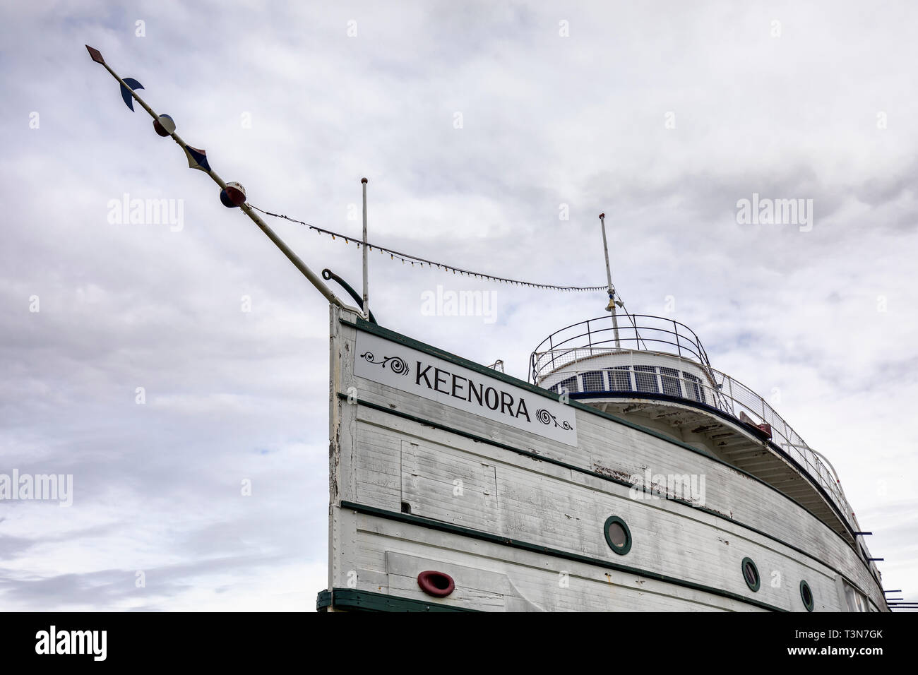 La SS Keenora steamship, Museo della Marina di Manitoba, Selkirk, Manitoba, Canada. Foto Stock