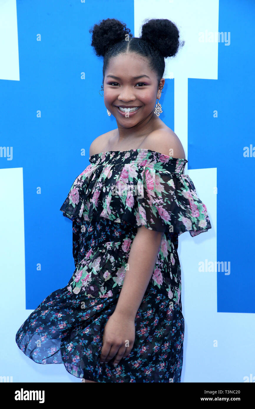 8 aprile 2019 - Los Angeles, California, Stati Uniti - 08 Aprile 2019 - Westwood, California - Laya DeLeon Hayes. ''Po'' Los Angeles Premiere detenute al Regency Village Theatre. Photo credit: Faye Sadou/AdMedia (credito Immagine: © Faye Sadou/AdMedia via ZUMA filo) Foto Stock