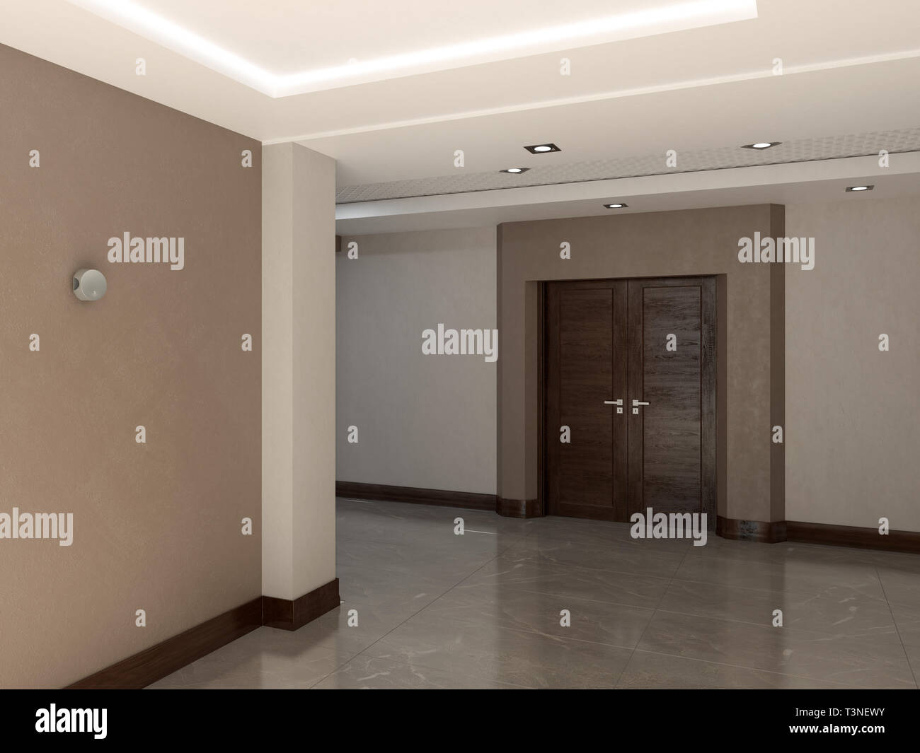 Pubblico interni 3D render Foto Stock