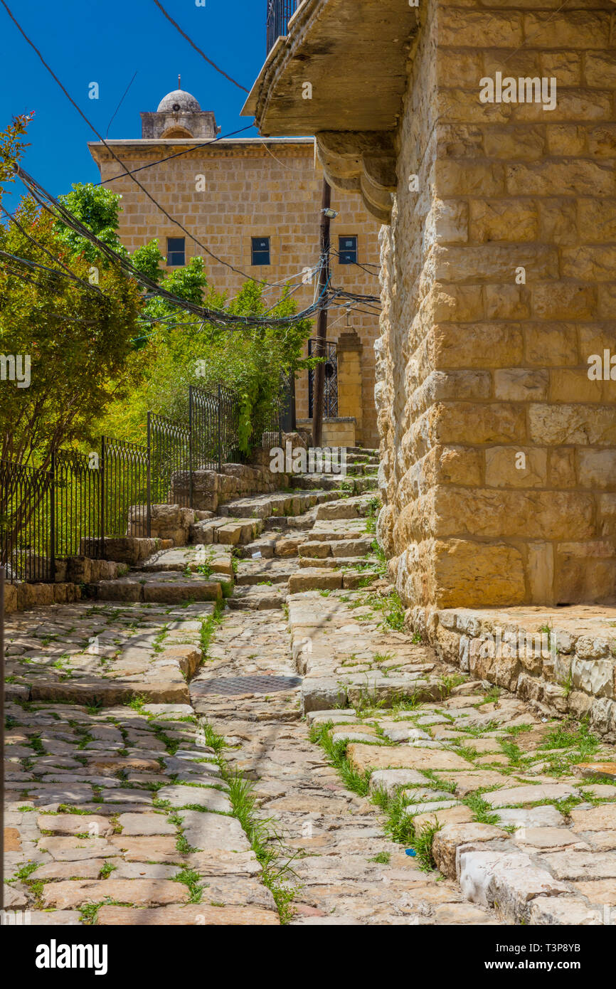 Deir el Qamar sul monte Libano medio oriente Foto Stock