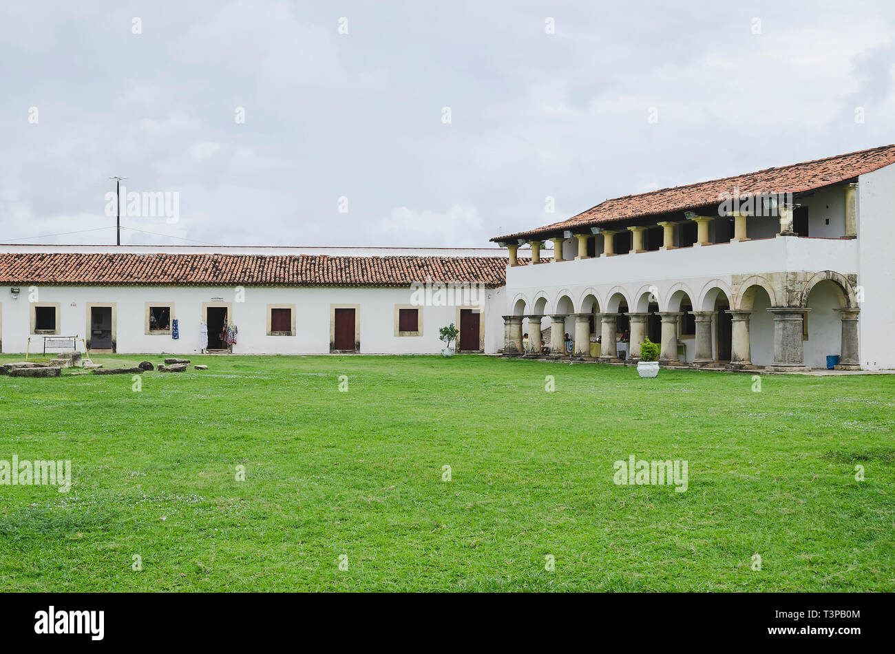 Cabedelo - PB, Brasile - 23 Febbraio 2019: monumento storico di Paraiba stato chiamato Fortaleza de Santa Catarina. Foto Stock