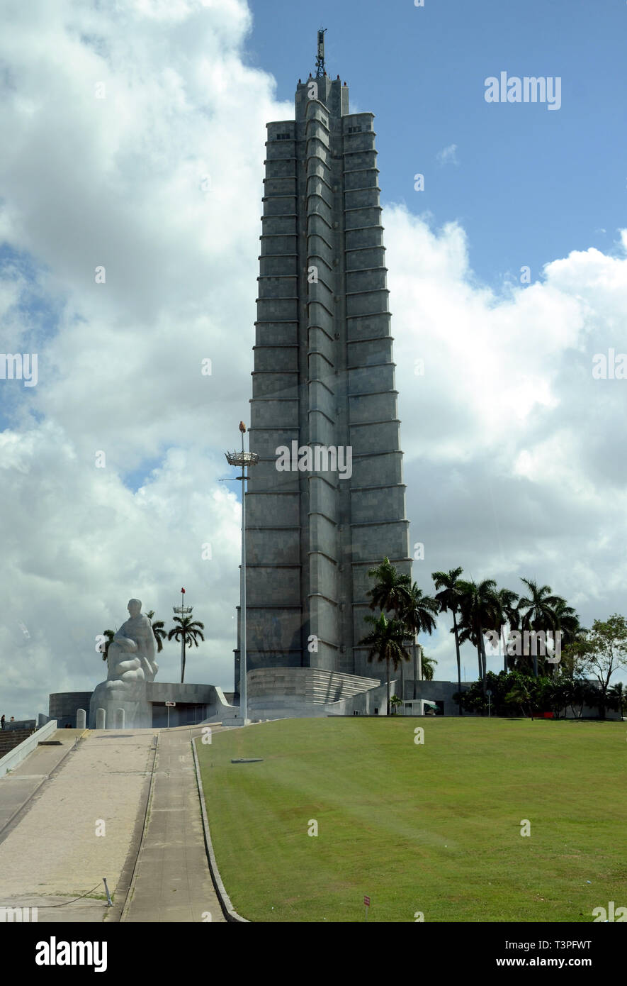 Museo e Memoriale dedicato a Jose Marti, Plaza de la Rivoluzione, Cuba Foto Stock