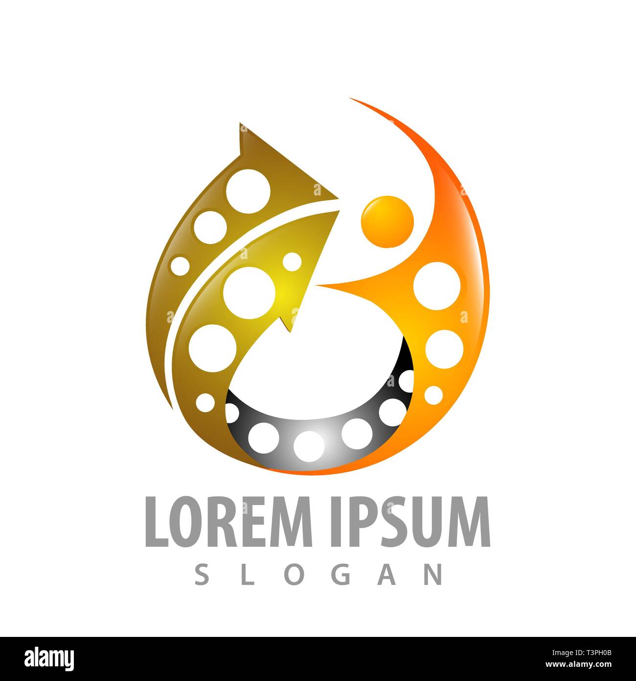 Persone e freccia in alto concept design. Simbolo grafico elemento di modello Illustrazione Vettoriale