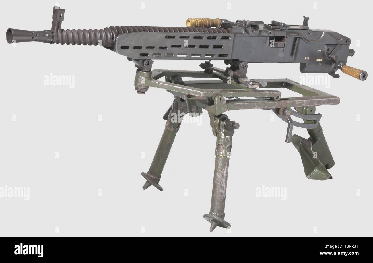 Mitragliatrici, heavy machine gun 37 (t), ceco ZB 1937, fabbricato a Brno, in Cecoslovacchia, a servizio delle forze armate tedesche, 1939 - 1945, Editorial-Use-solo Foto Stock