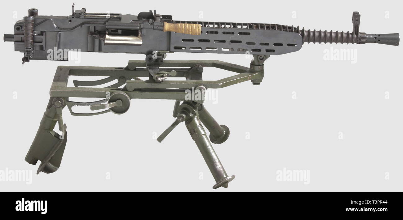 Mitragliatrici, heavy machine gun 37 (t), ceco ZB 1937, fabbricato a Brno, in Cecoslovacchia, a servizio delle forze armate tedesche, 1939 - 1945, Editorial-Use-solo Foto Stock