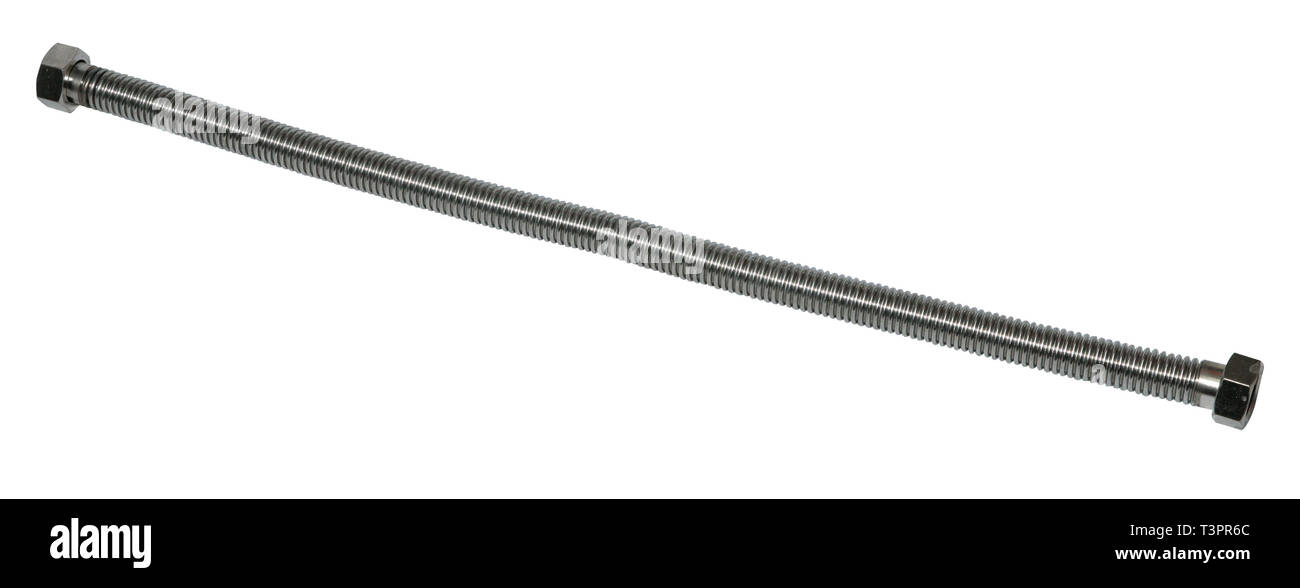 Raccordo flessibile per acqua sistema isolato su sfondo bianco Foto Stock