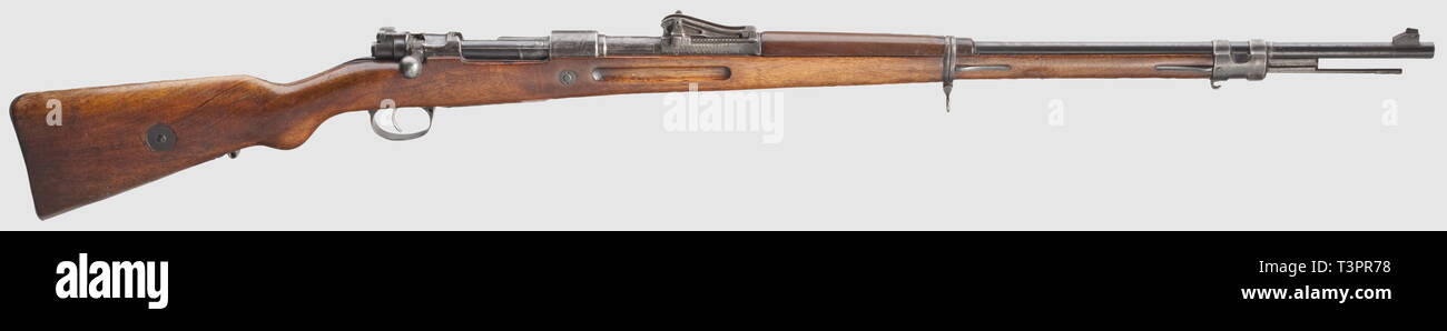 Armi di servizio, Germania fino al 1945, inizio marksman rifle Schmitt, fabbricato da G 98, calibro 8,15 x 46 R, numero 1165, Editorial-Use-solo Foto Stock Armi di servizio, Germania fino al 1945, inizio marksman rifle Schmitt, fabbricato da G 98, calibro 8,15 x 46 R, numero 1165, Editorial-Use-solo Foto Stock