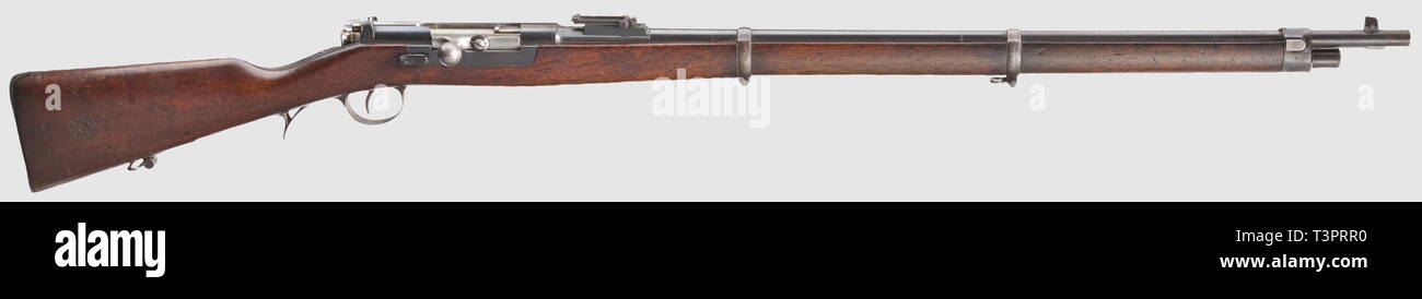 Armi di servizio, Portogallo, fucile Kropatschek modello 1886, il calibro 8 x 60 R, numero A825, Additional-Rights-Clearance-Info-Not-Available Foto Stock
