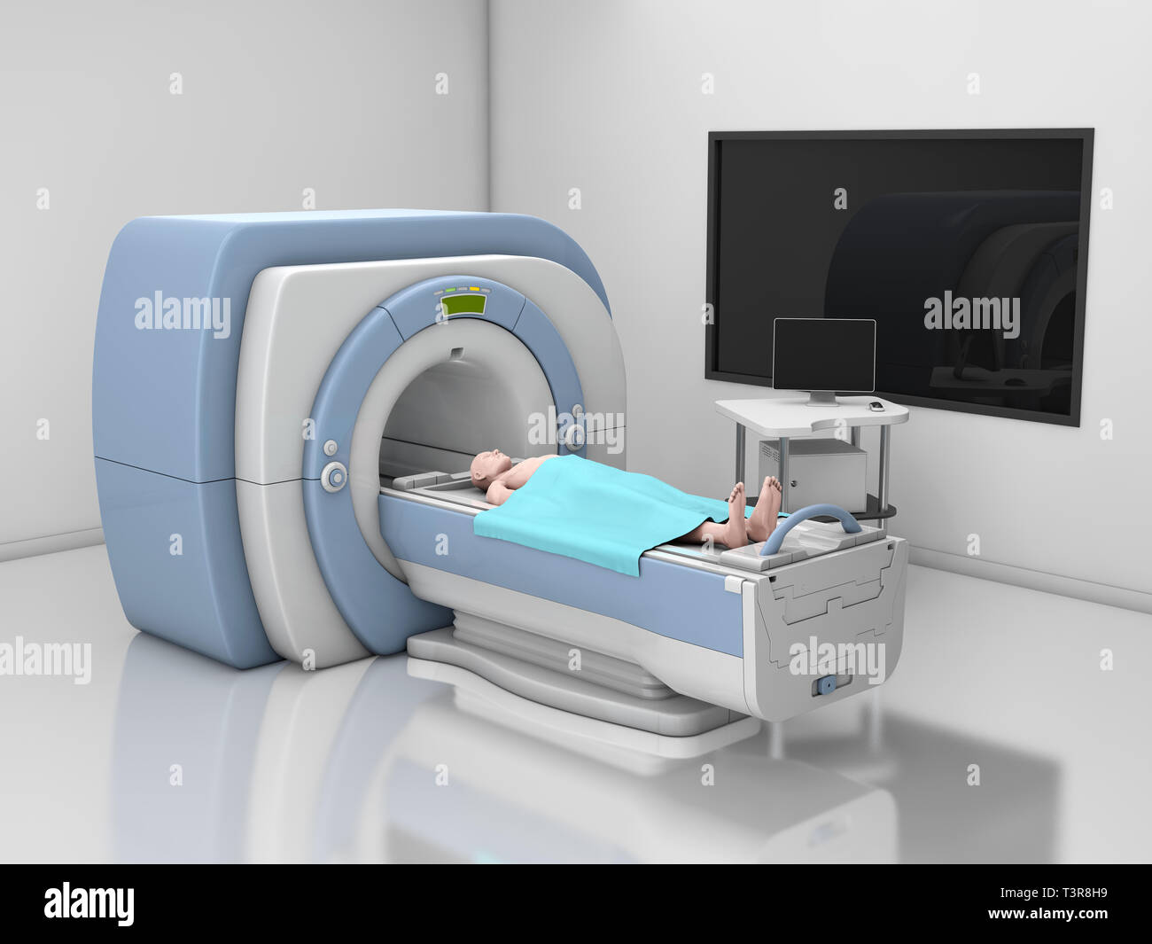 Scanner MRI. Imaging a risonanza magnetica del corpo. Medicina Concetto  diagnostico 3d illustrazione Foto stock - Alamy