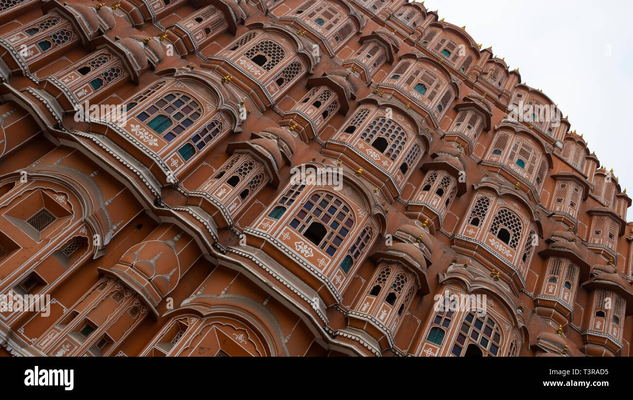 Hava mahal close up Foto Stock