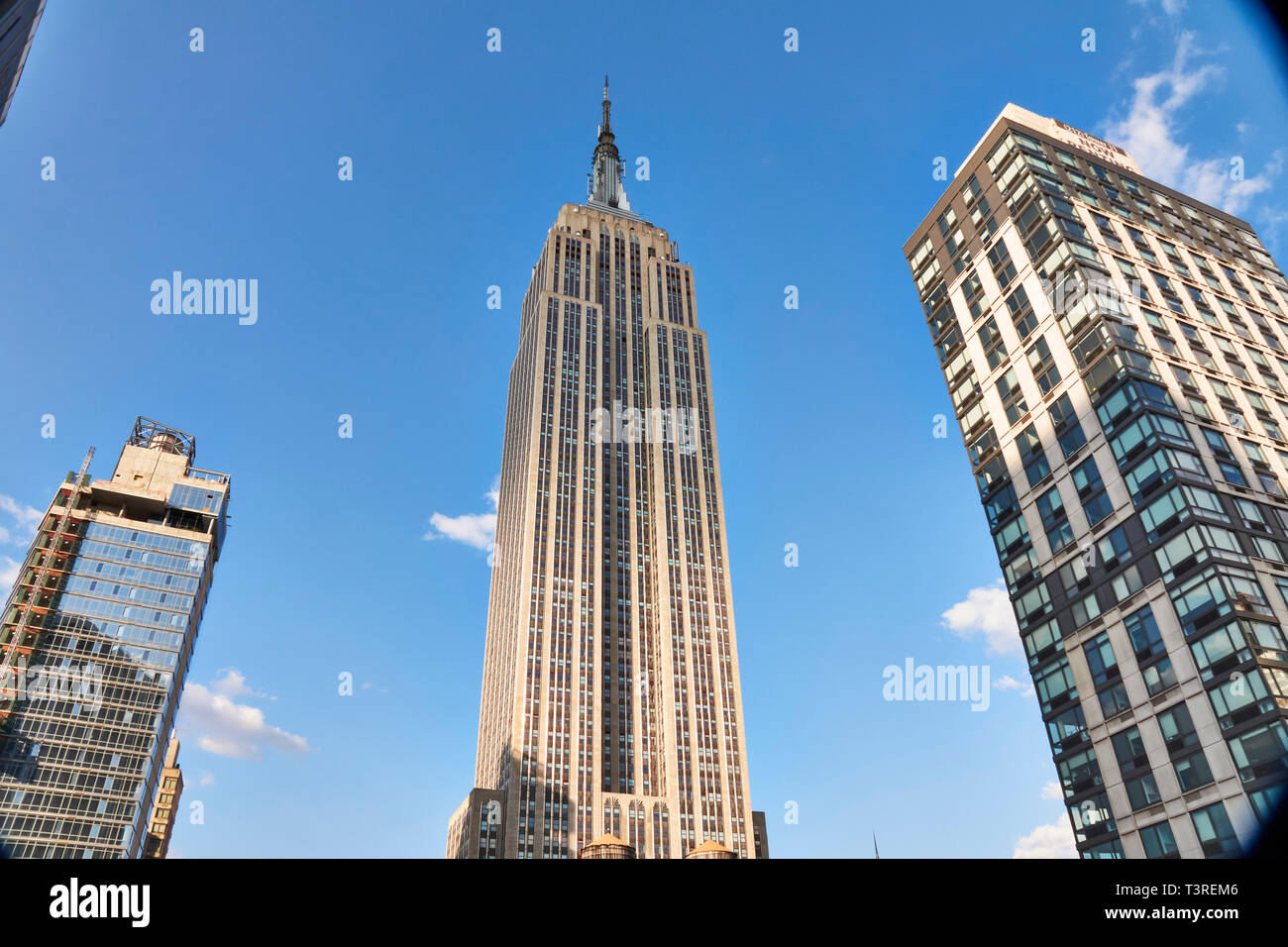 Empire State Building al crepuscolo Foto Stock