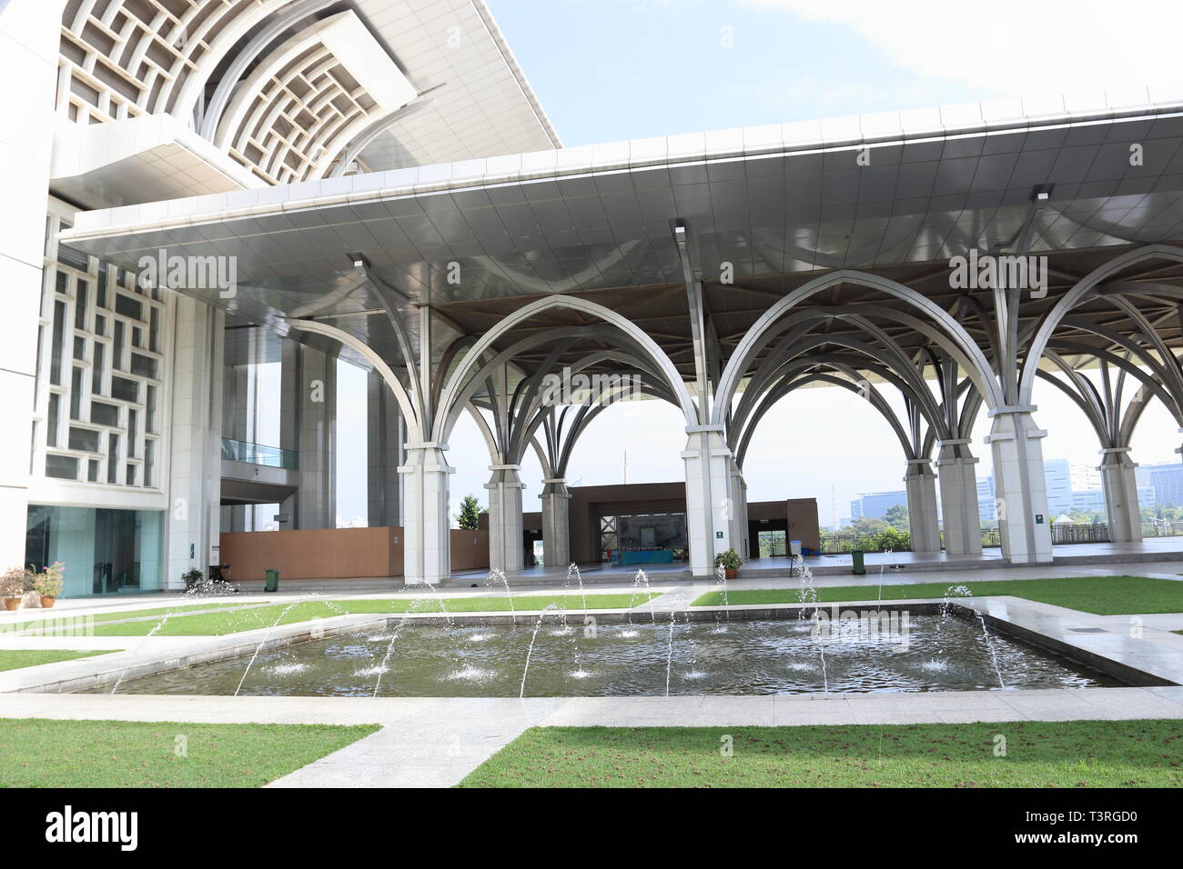 La moschea di ferro, Tuanku Mizan Zainal Abidin Moschea Putrajaya Malaysia Foto Stock
