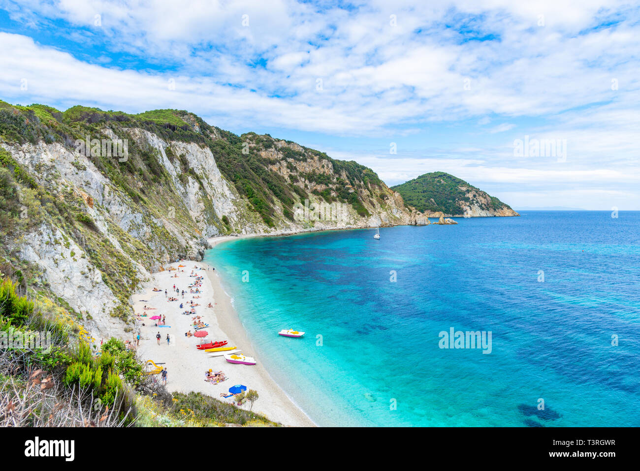 Paesaggio Con Sansone Spiaggia Isola Delba Toscana