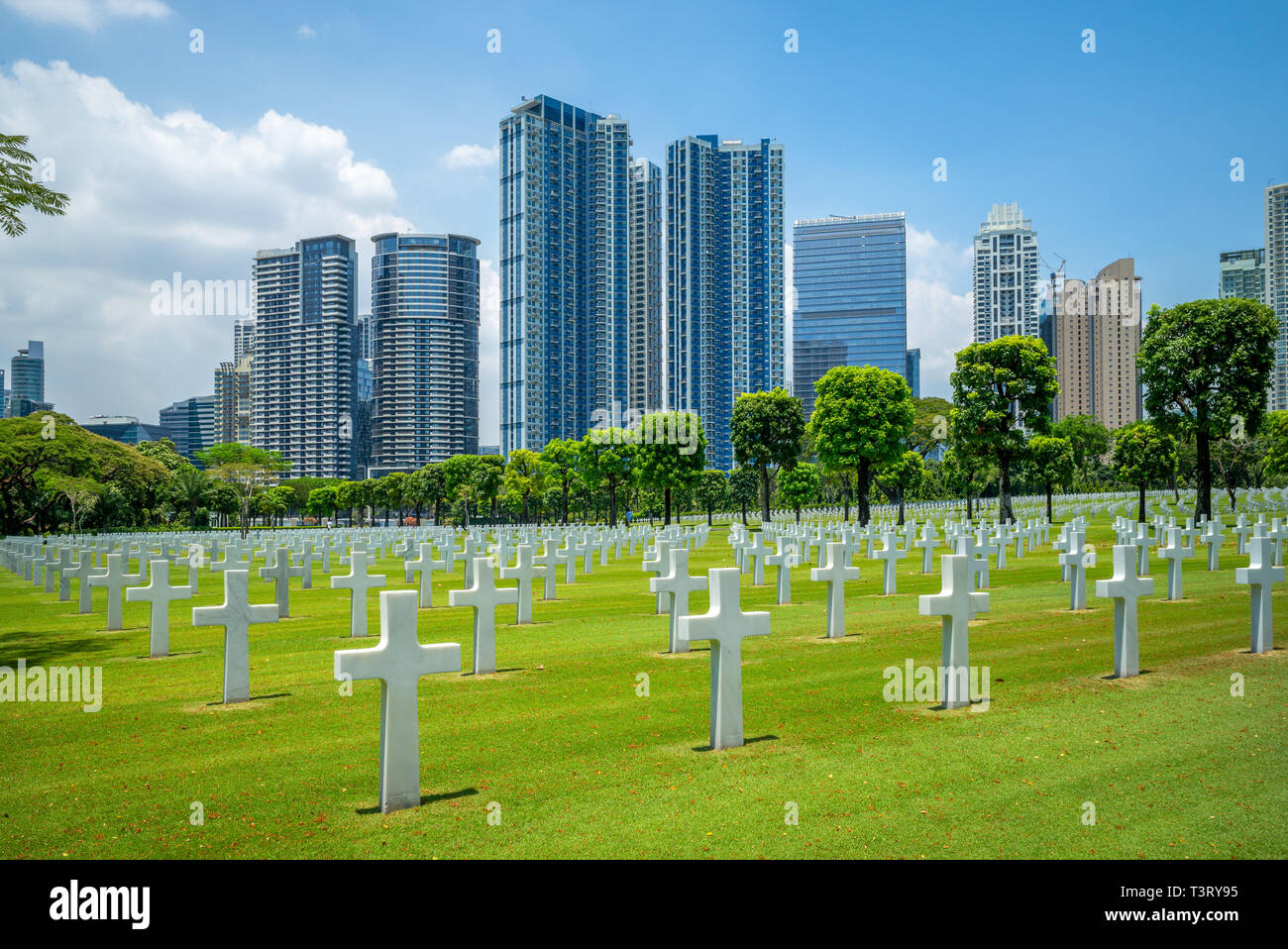 Cimitero Americano un memoriale, Manila, Filippine Foto Stock