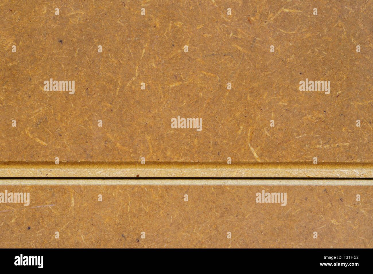 Pavimenti in laminato di legno pressato Texture. Materiale di costruzione - Base irregolare di legno flottante Tile Foto Stock
