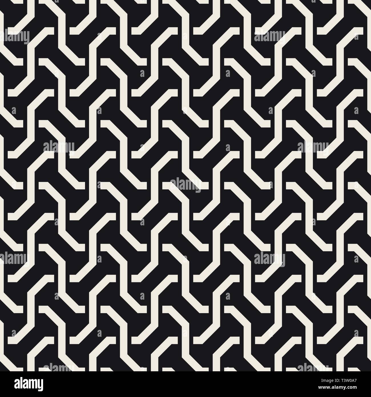 Vector seamless pattern. Abstract moderno design a traliccio. La ripetizione geometrica di linee interlacciate. Illustrazione Vettoriale