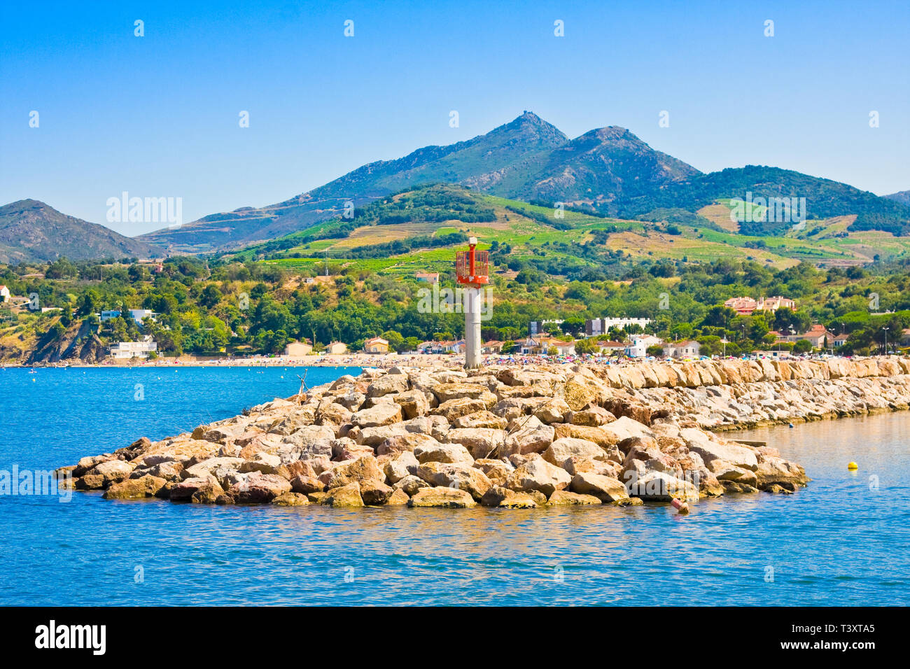 Port Argelès-sur-Mer in Pyrenees-Orientales Reparto, Regione Languedoc-Roussillon, nel sud della Francia Foto Stock