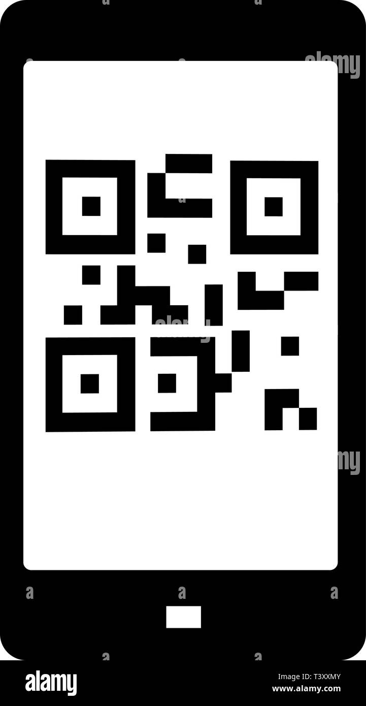 Codice QR vettore icona Illustrazione Vettoriale