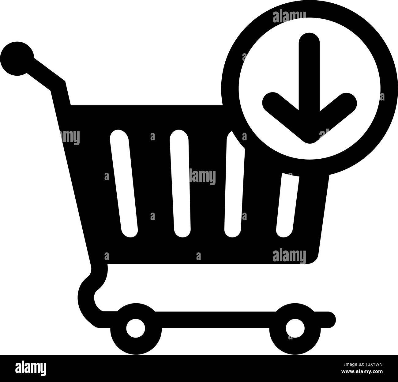 Aggiungere al carrello vettore icona Illustrazione Vettoriale