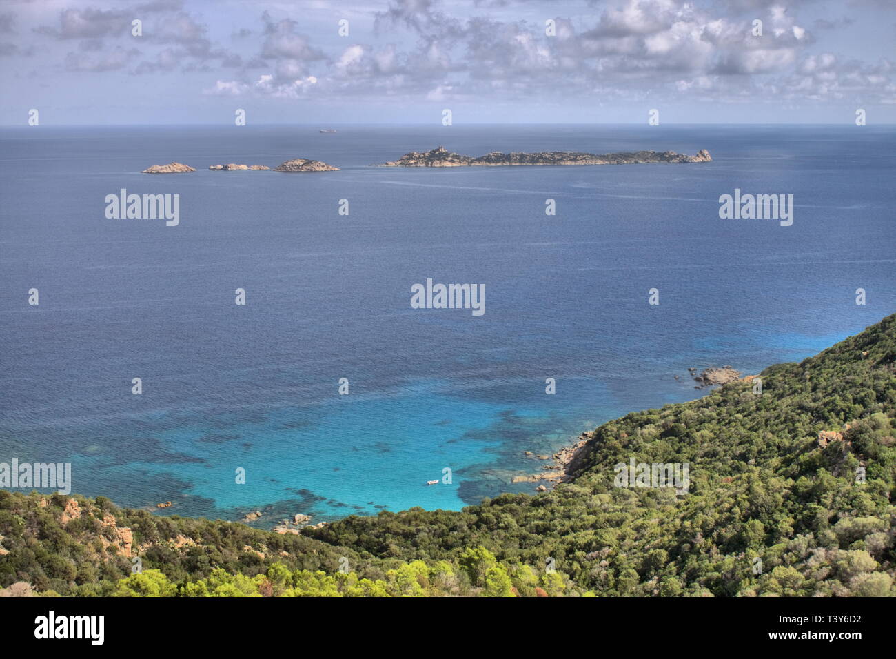 Isola di Serpentara in Sardegna, Italia Foto Stock